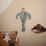 Mushie Ribbed Baby Bonnet - 