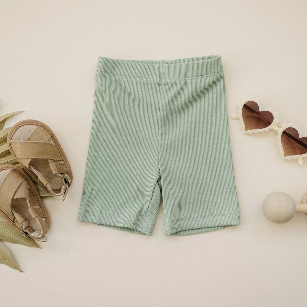 Little Joy Co. Ribbed Bamboo Bike Shorts for Babies and Toddlers Everyday - Everetts Place Boutique - 