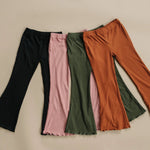 Little Joy Co. Ribbed Bamboo Flared Leggings For Babies 6 To 12 Months - Everetts Place Boutique - 