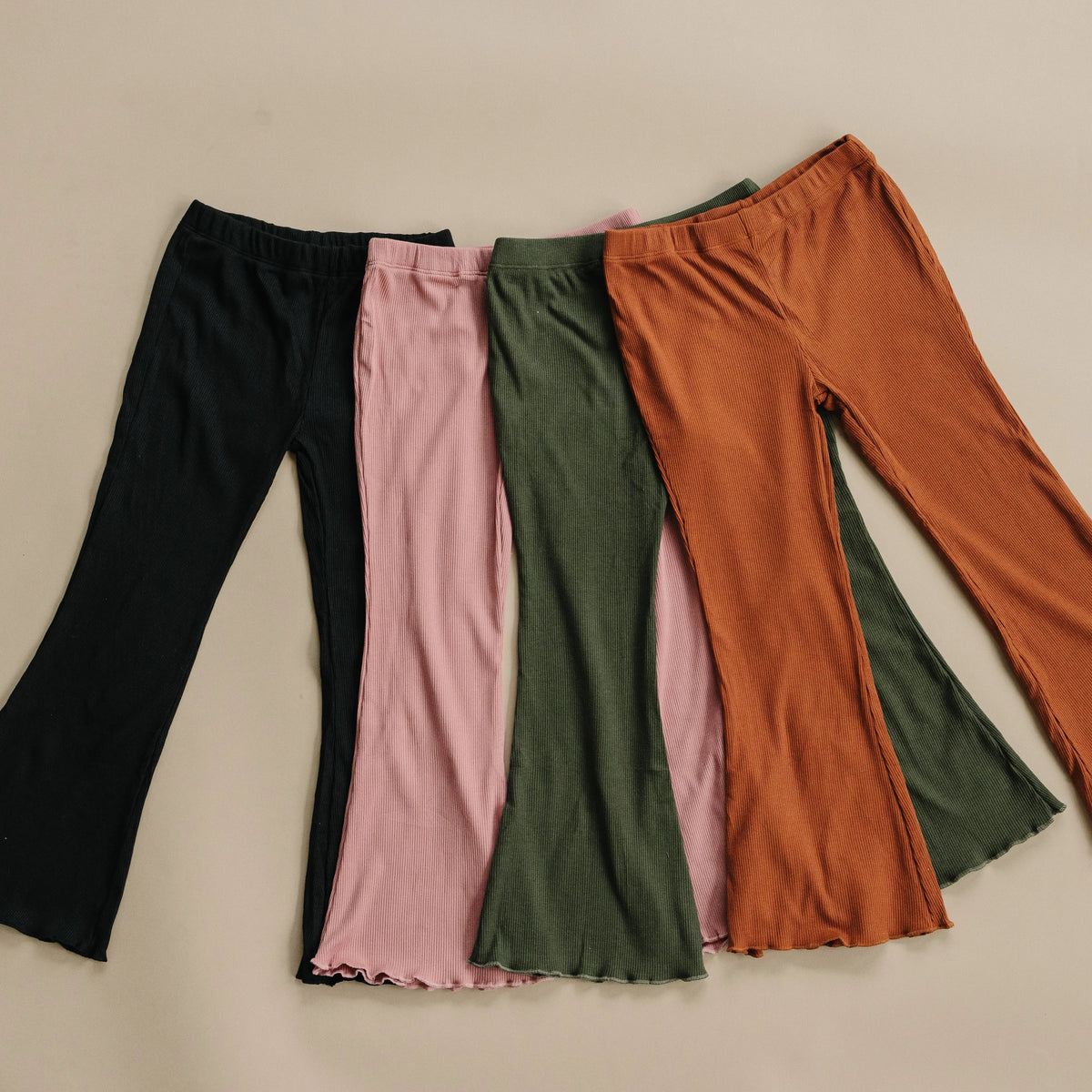 Little Joy Co. Ribbed Bamboo Flared Leggings - more colors - 