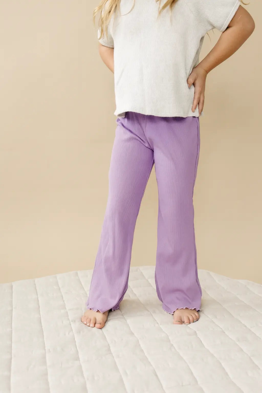 Little Joy Co. Ribbed Bamboo Flared Leggings - more colors - 