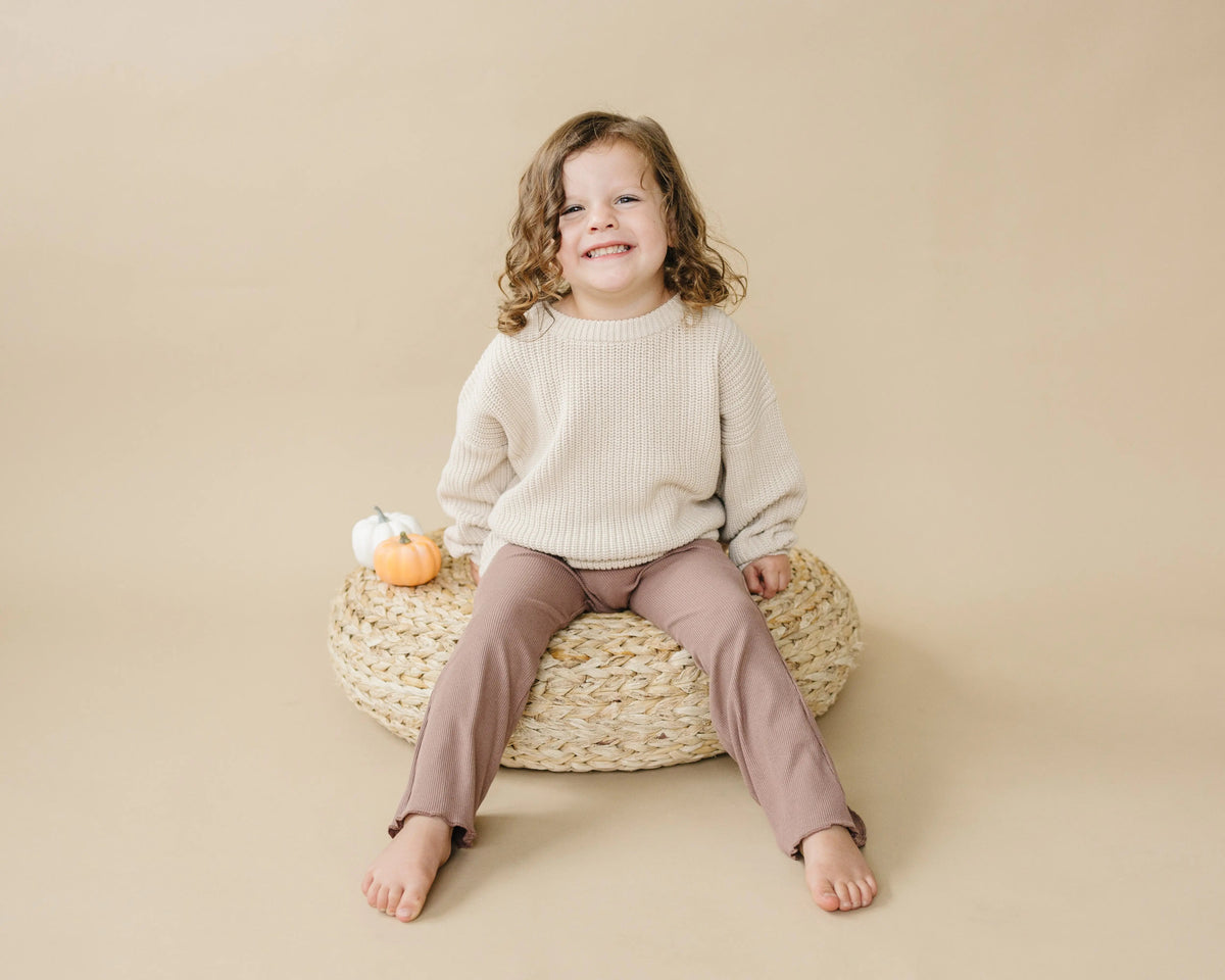 Little Joy Co. Ribbed Bamboo Flared Leggings - more colors - 
