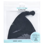 Three Little Tots Ribbed Black Hat - 