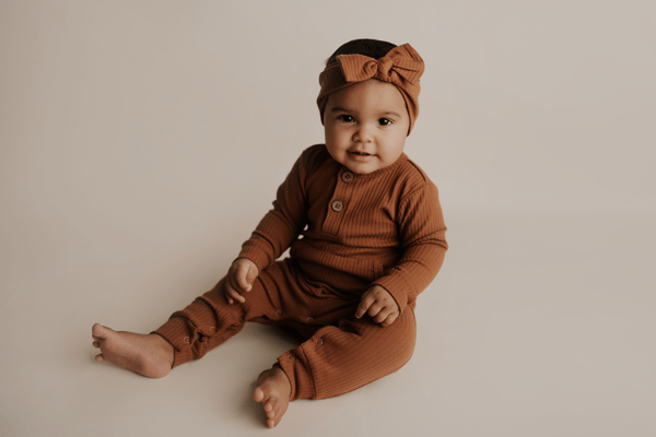 Three Little Tots Ribbed Knot Headband - 