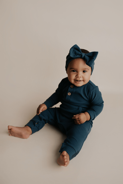 Three Little Tots Ribbed Knot Headband - 