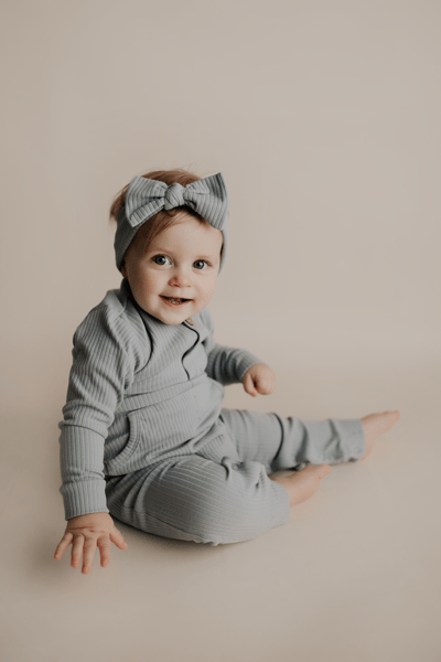 Three Little Tots Ribbed Knot Headband - 