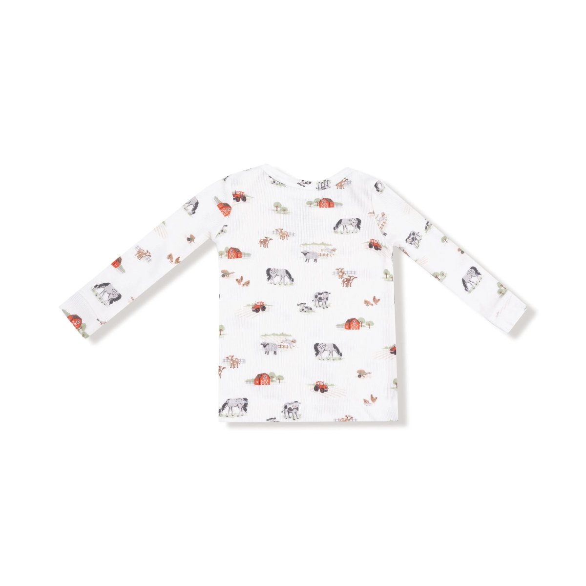 Angel Dear Ribbed Modal Long Sleeve Loungewear Set For Kids Cozy Nights - Everetts Place Boutique - 