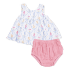 Angel Dear Ribbon Bouquets - Infant Dress with Bow and Bloomer - 