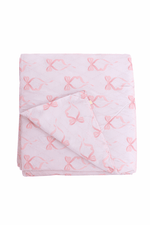 Little Mae & Co Ribbon Bow Crib Quilted BlanketEveretts Place