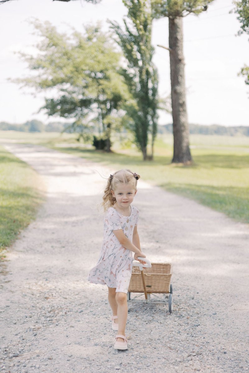 Hugga Babies Ribbon Button Dress - Everetts Place Boutique - 