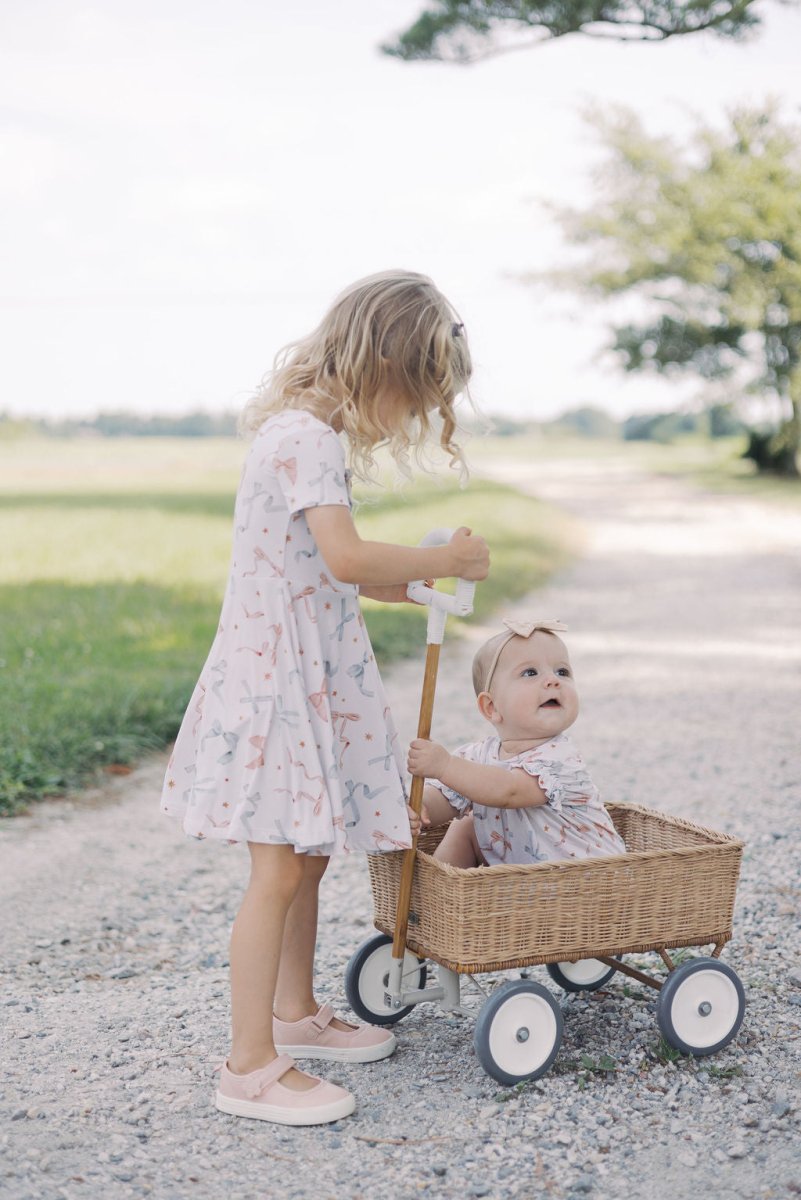 Hugga Babies Ribbon Button Dress - Everetts Place Boutique - 