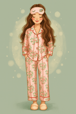 Dreamlet Ribbon & Holly (Women's Long Sleeve PJ) - 