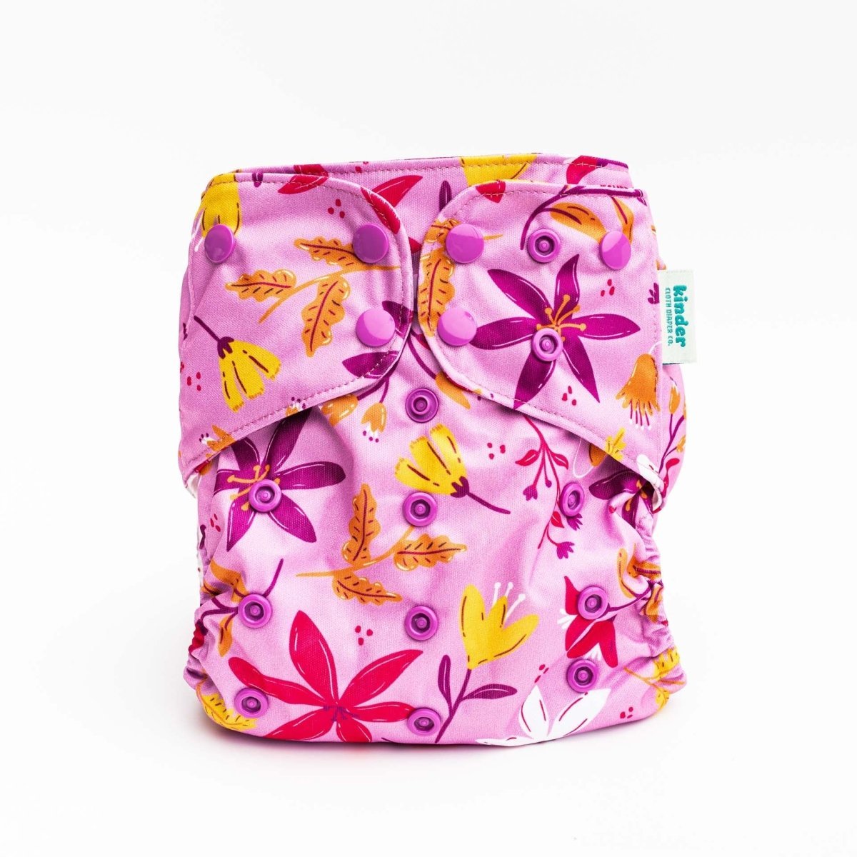 Floral: Essentials Pocket Cloth Diaper with Athletic Wicking Jersey, Grows with your Baby - Everetts Place Boutique -