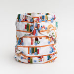 Patterned Lounger Pocket Cloth Diaper — Minky Fleece with Athletic Wicking Jersey - Everetts Place Boutique - Pocket Diaper
