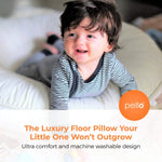 Goosewaddle® | Newborn Baby Blankets Toys Teethers Bibs & More Riley Jr. Silver Floor Cushion with Elegant Design for Home Decor - Baby & Toddler > Baby Toys & Activity Equipment > Play Mats & Gyms > Play Mats Round Floor Cushion