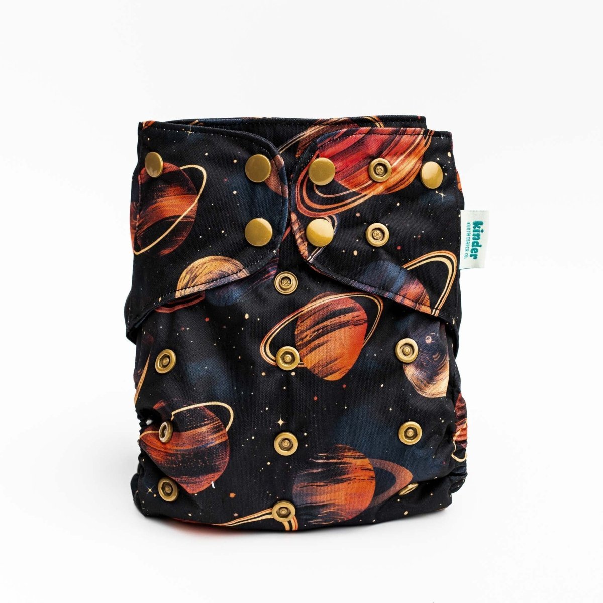 Kinder Cloth Diaper Co. Space and Sky: Essentials Pocket Cloth Diaper with Athletic Wicking Jersey, Grows with your Baby