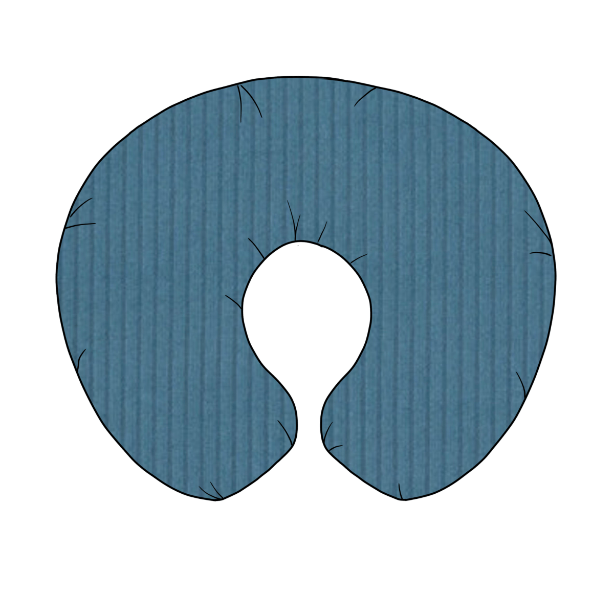 Little Mae & Co River Ribbed Nursing Pillow Cover Beige Soft Stretch Fabric - Everetts Place Boutique - 