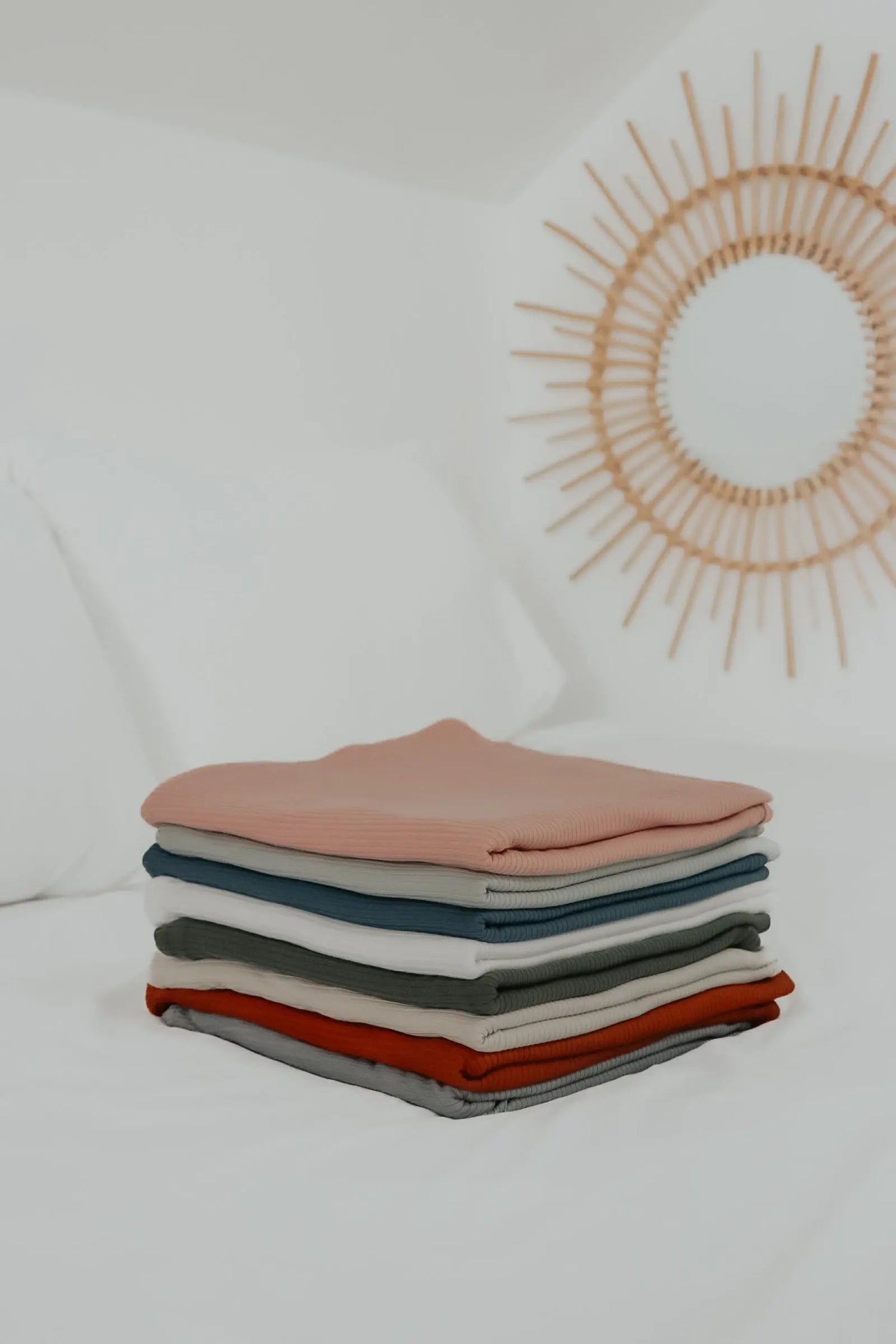 Little Mae & Co River Ribbed Stretch Swaddle - 