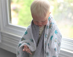 Newcastle Classics Robots Cotton Muslin Blanket with Soft Breathable Fabric for Kids - Baby & Toddler > Swaddling & Receiving Blankets > Receiving Blankets Cotton Newcastle Blanket
