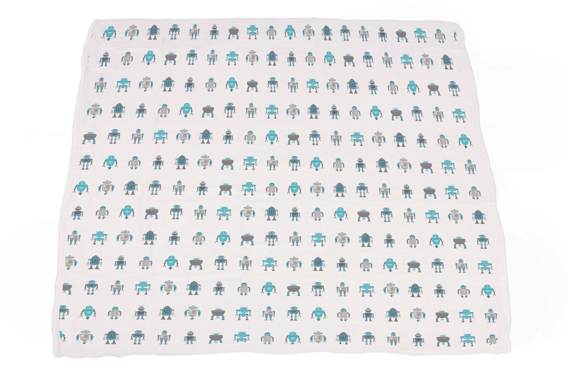 Robots Cotton Muslin Newcastle Blanket for Kids Soft Cozy Breathable 47 x 47 Inches Newcastle Classics