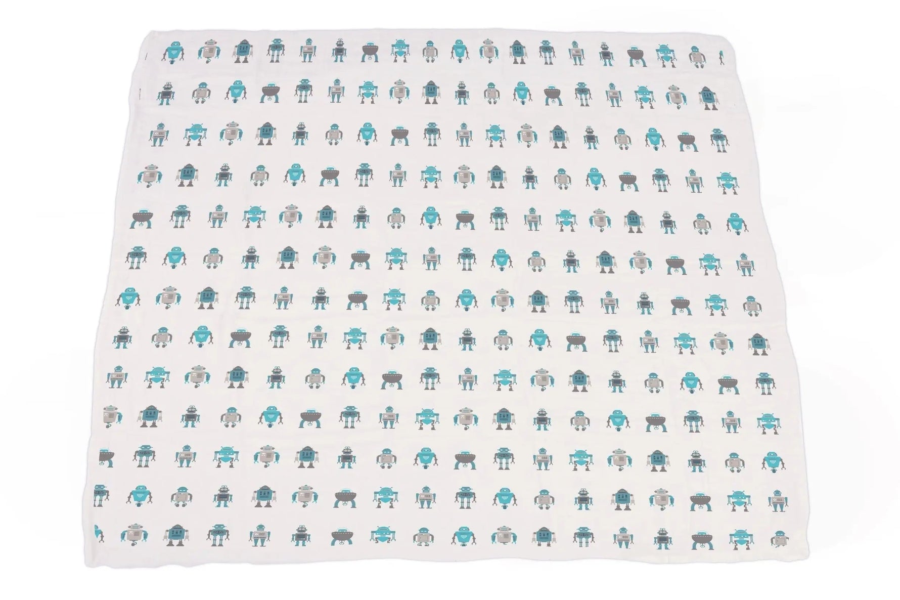 Newcastle Classics Robots Cotton Muslin Newcastle Blanket - 