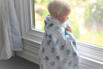 Newcastle Classics Robots Cotton Muslin Newcastle Blanket