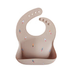 Silicone Baby Bib, Polka Dot Print by Mushie