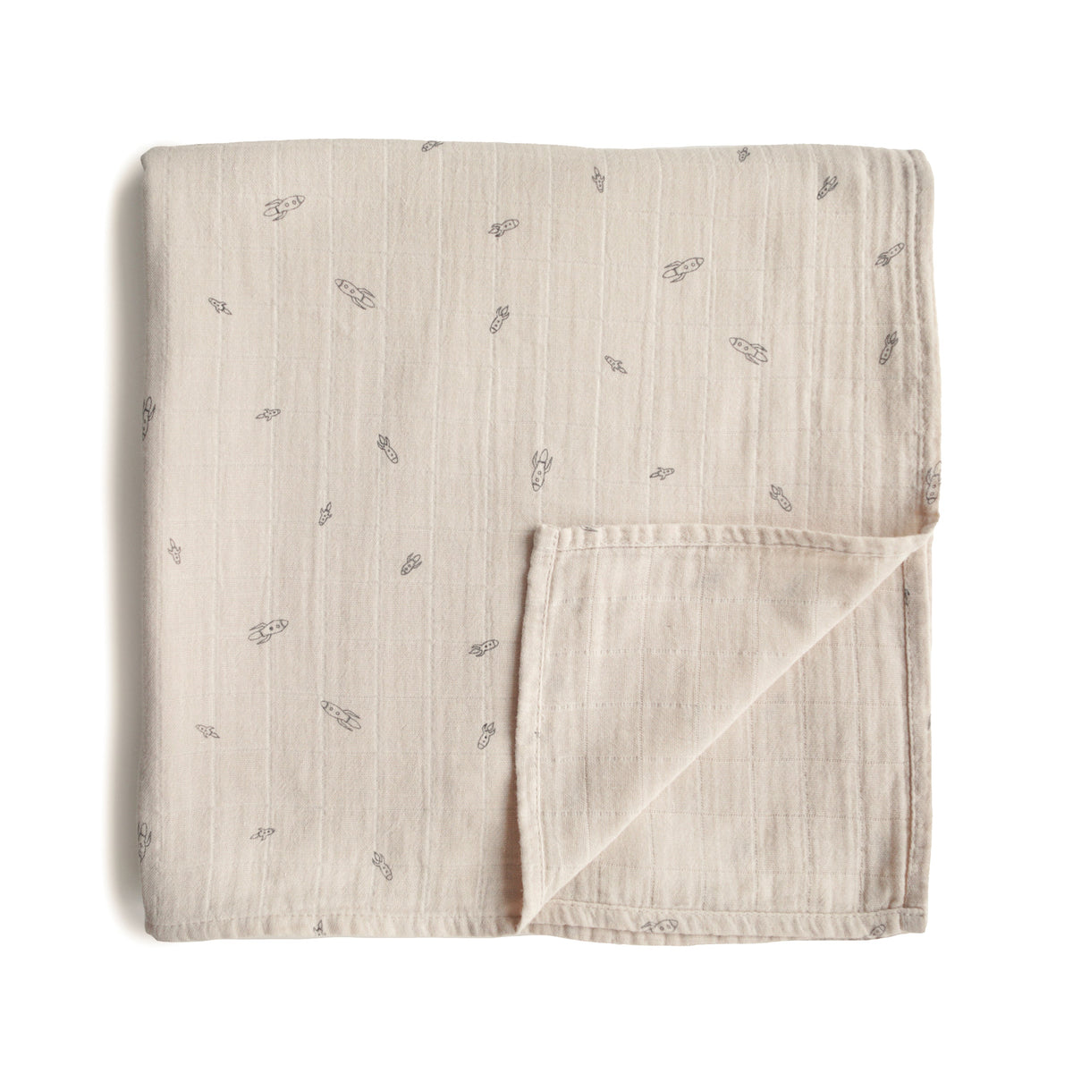Organic Cotton Muslin Swaddle Blanket by Mushie