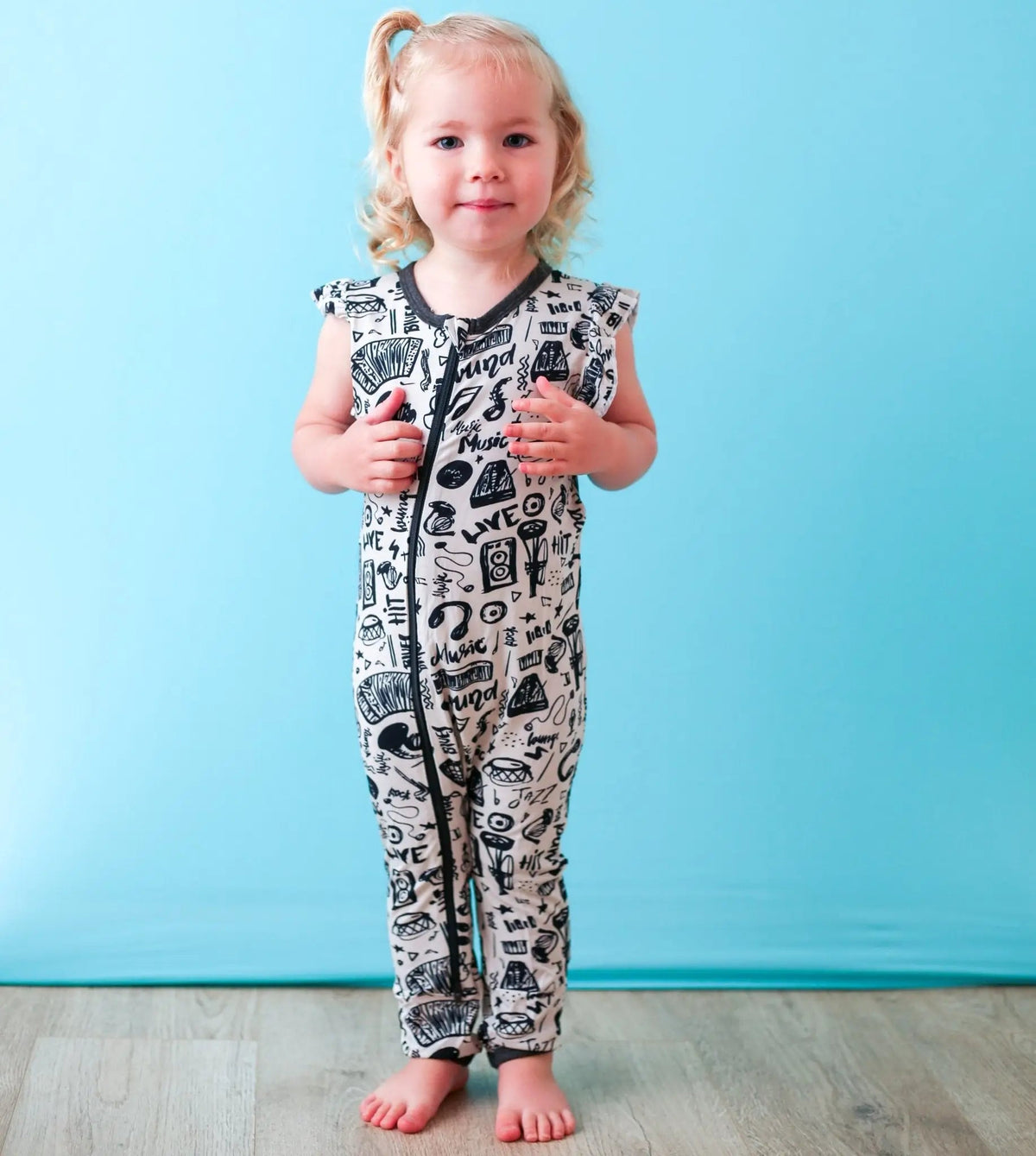 Rockin Jams Romper - Baby & Toddler Clothing, Child, Overall, Sleeveless shirt, One-piece garment | Everetts Place