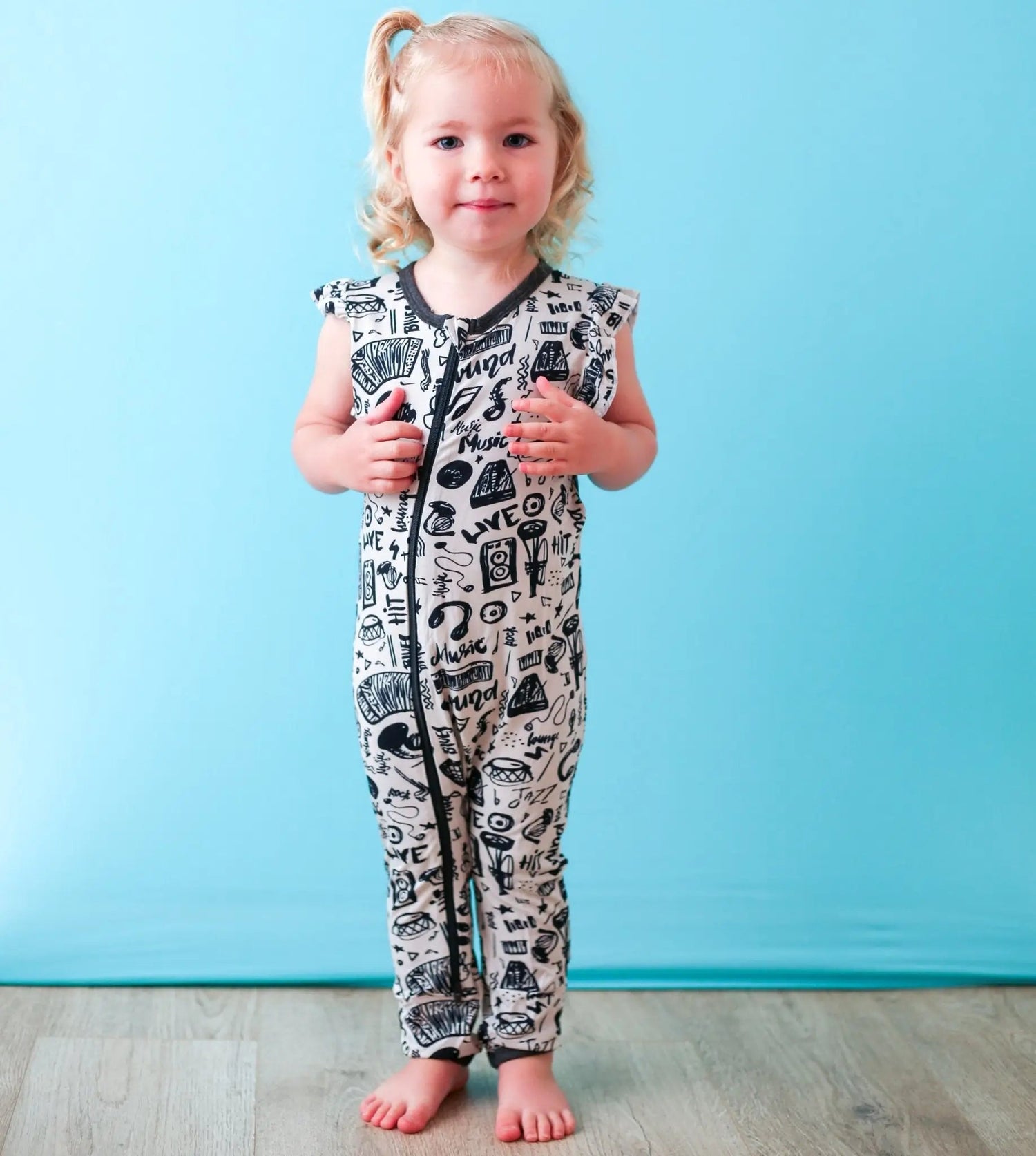Rockin Jams Romper - Baby & Toddler Clothing, Child, Overall, Sleeveless shirt, One-piece garment | Everetts Place