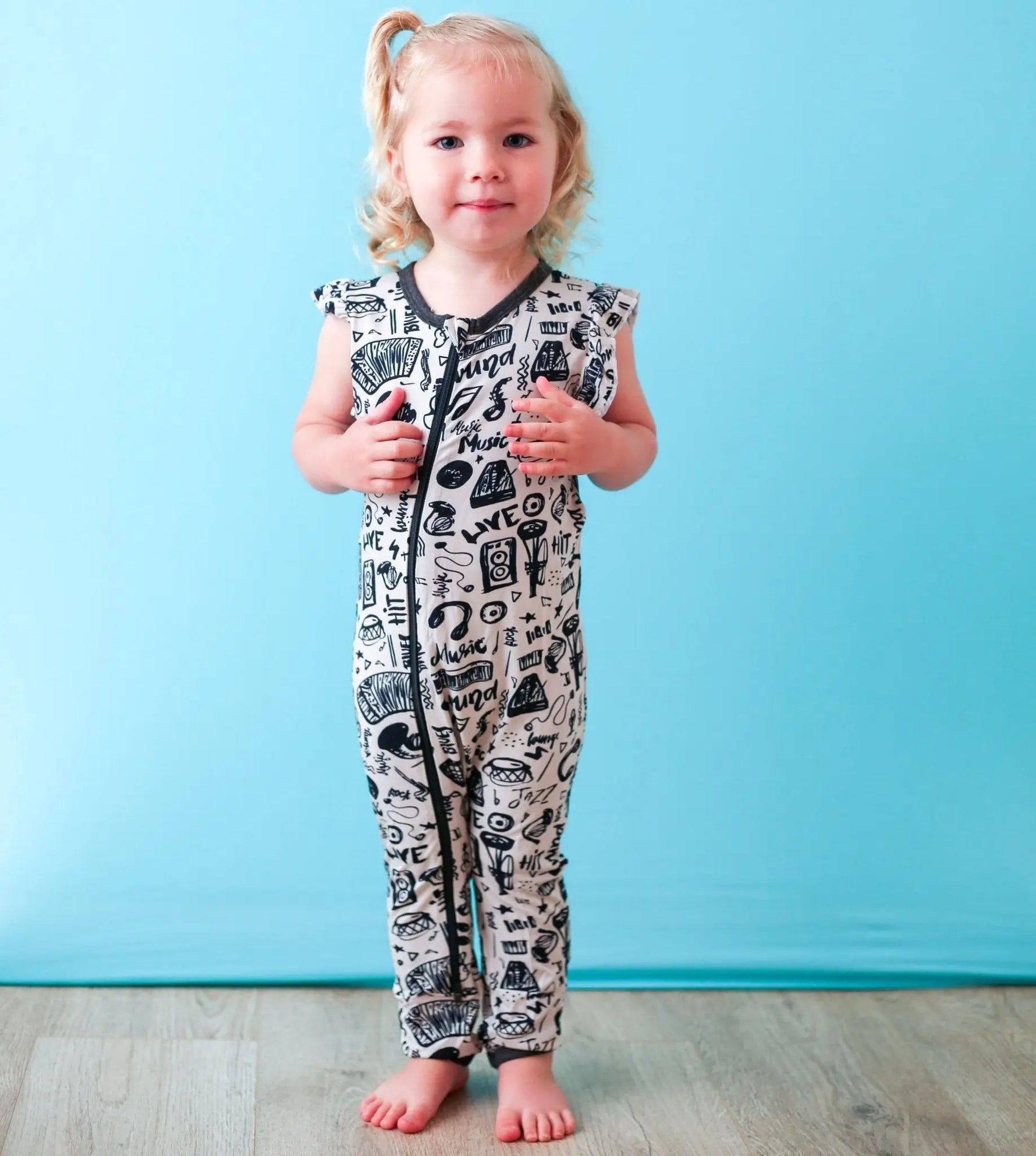 Rockin Jams Romper - Baby & Toddler Clothing, Child, Overall, Sleeveless shirt, One-piece garment | Everetts Place