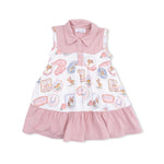 Angel Dear Rodeo Patches Pink - Cowboy Bodysuit Dress - 