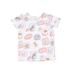 Angel Dear Rodeo Patches Pink - Short Sleeve Loungewear Set - 