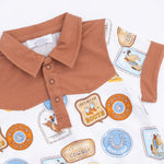 Angel Dear Rodeo Patches Uni - Cowboy Polo with Casual ShortEveretts Place
