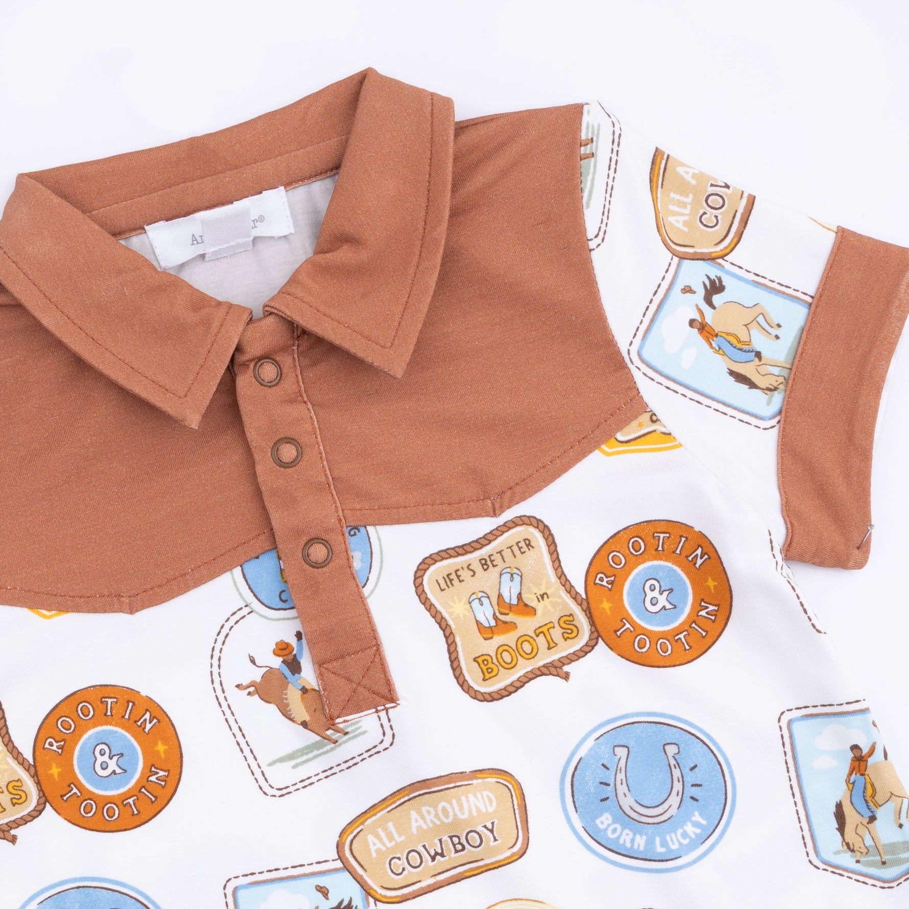Angel Dear Rodeo Patches Uni - Cowboy Polo with Casual ShortEveretts Place