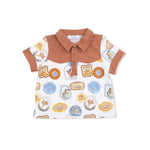 Angel Dear Rodeo Patches Uni - Cowboy Polo with Casual Short - 
