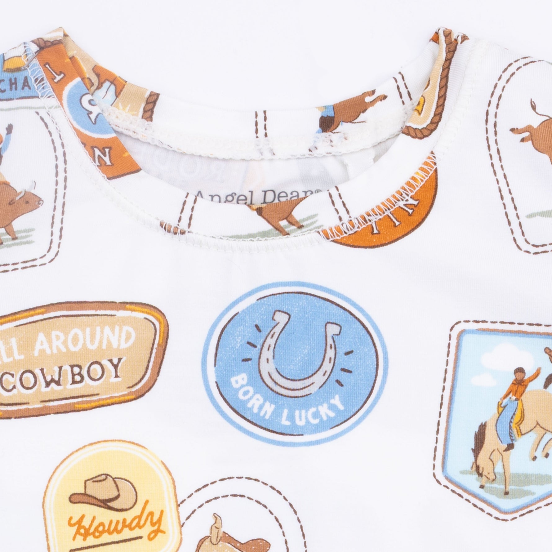 Angel Dear Rodeo Patches Uni - Short Sleeve Loungewear SetEveretts Place