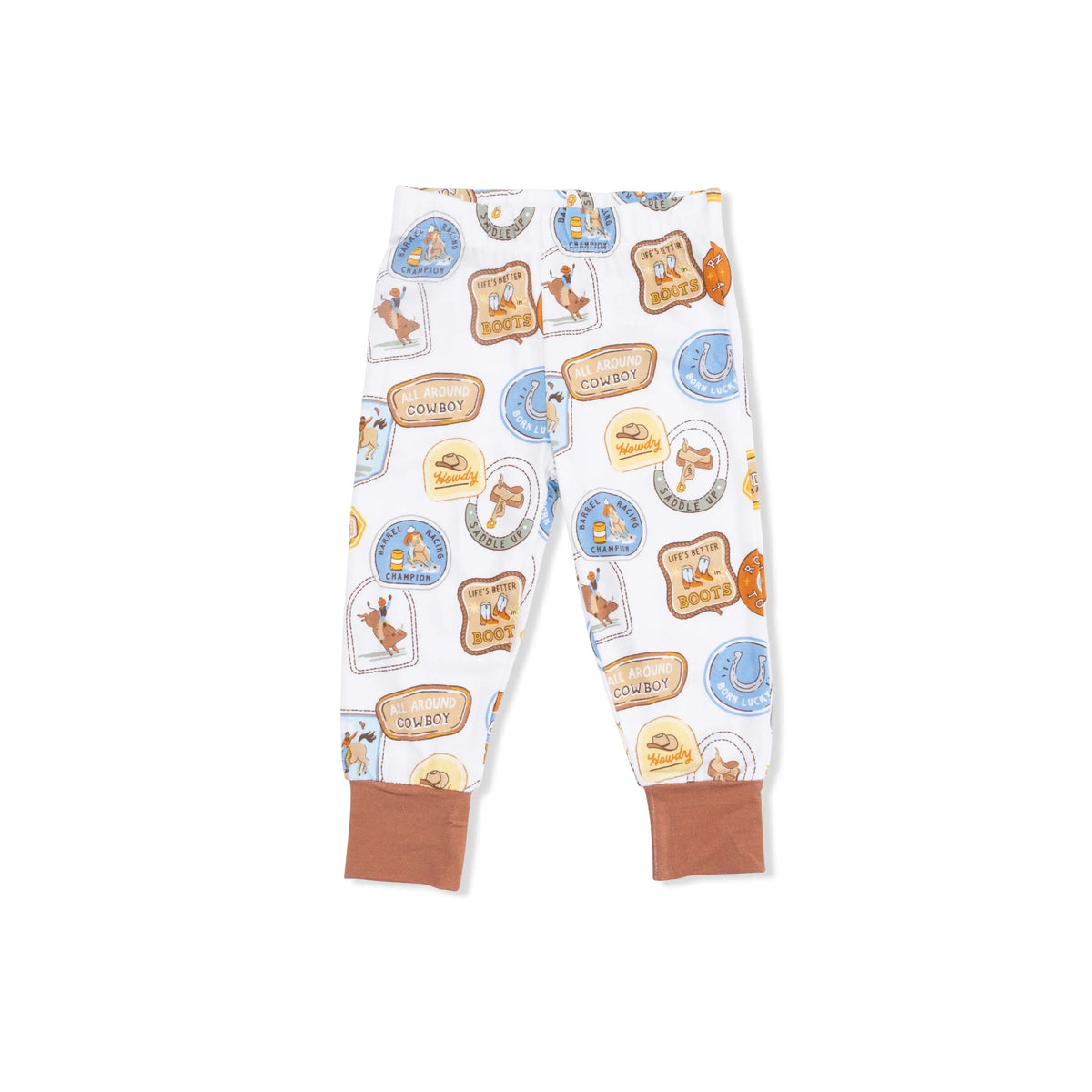 Angel Dear Rodeo Patches Uni - Short Sleeve Loungewear Set - 