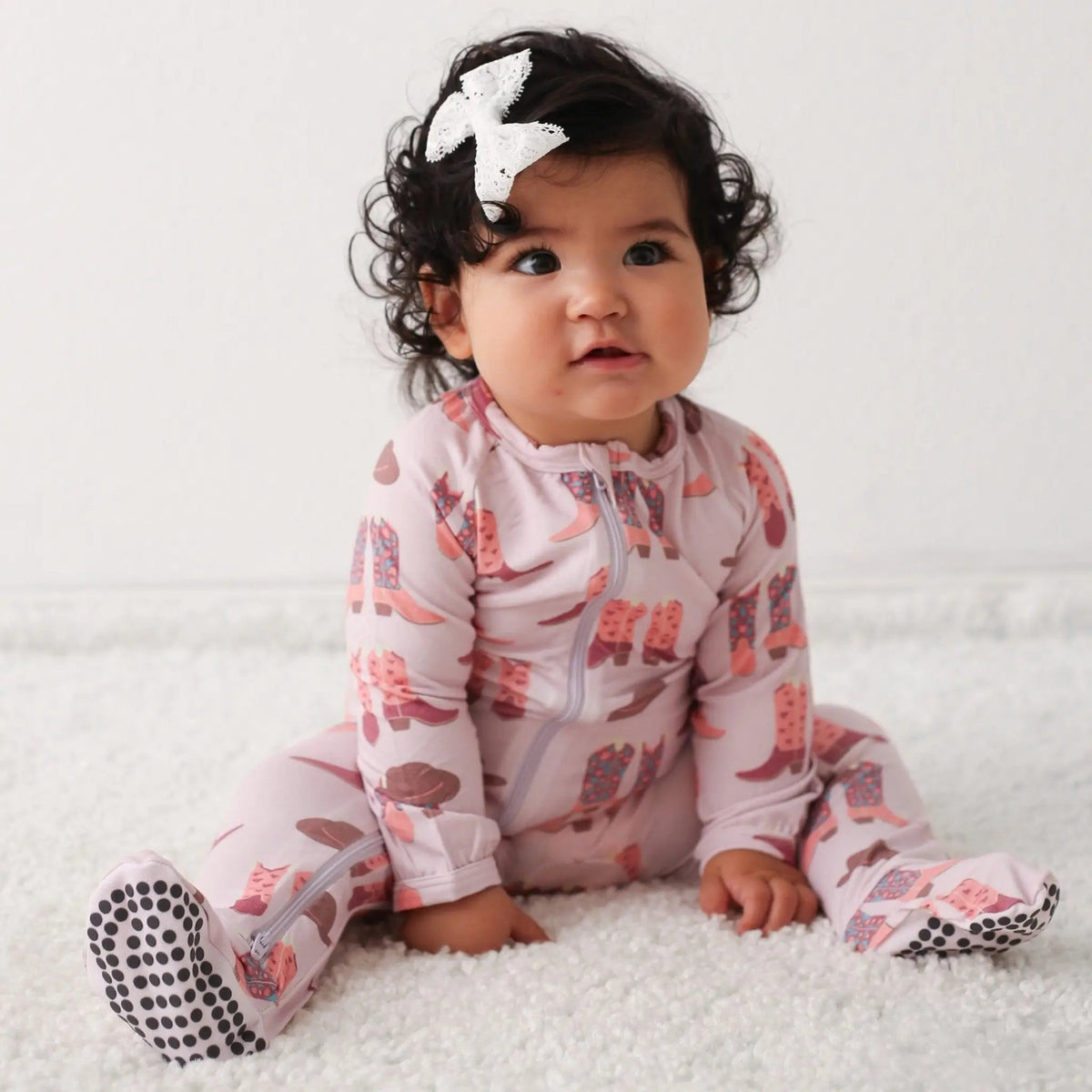 Rodeo Princess Footie - Sleeve, Baby & Toddler Clothing, Textile, Pink, Child | Everetts Place