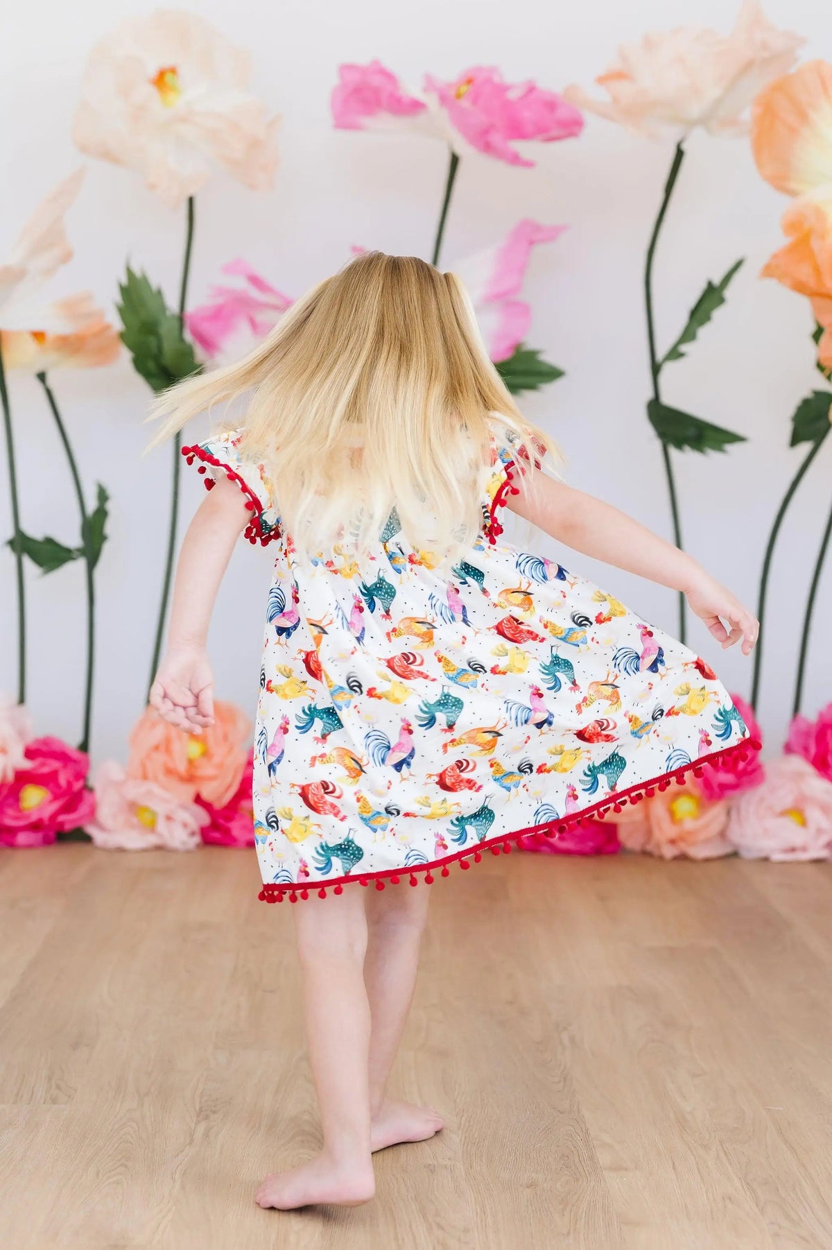 Mila & Rose ® Rooster Pom Pom Dress - 