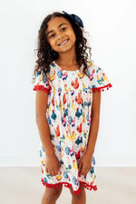 Mila & Rose ® Rooster Pom Pom Dress - 