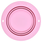 Three Little Tots Rose Collapsible Bowl for Travel or Home - 