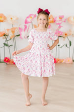 Mila & Rose ® Rose Garden Smocked Ruffle Dress - 