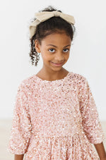 Mila & Rose ® Rose Gold Velvet Sequin Dress - 