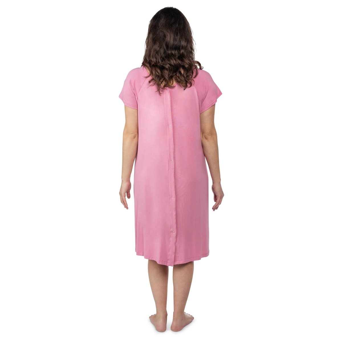 Three Little Tots Rose Mommy Labor and Delivery Nursing Hoospital Gown - 
