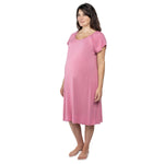 Three Little Tots Rose Mommy Labor and Delivery Nursing Hoospital Gown - 
