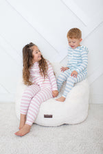 Blush Stripes Zipper Hoodie by Bestaroo