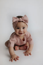 Three Little Tots Rose Waffle Headband - 
