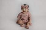 Three Little Tots Rose Waffle Headband - 