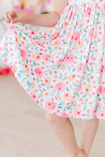 Mila & Rose ® Rosettes S/S Pocket Twirl Dress - 